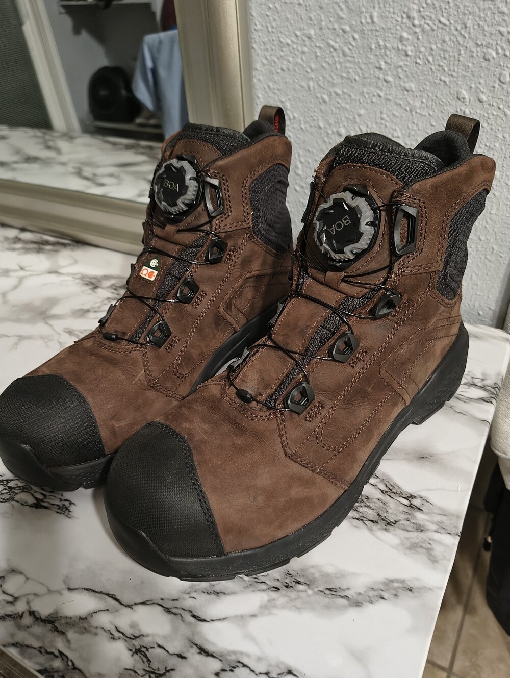 Red Wing 2452 Exos lite Brown BOA Work Boots - Picture 4 of 9